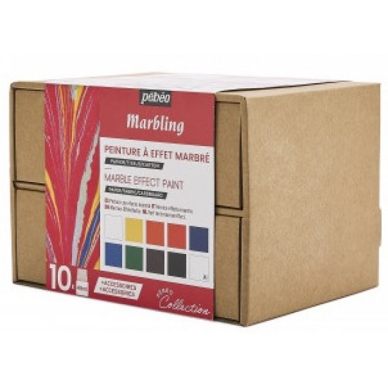 PEBEO MARBLING Collection Set, 45 ml (Pack of 10)  758495